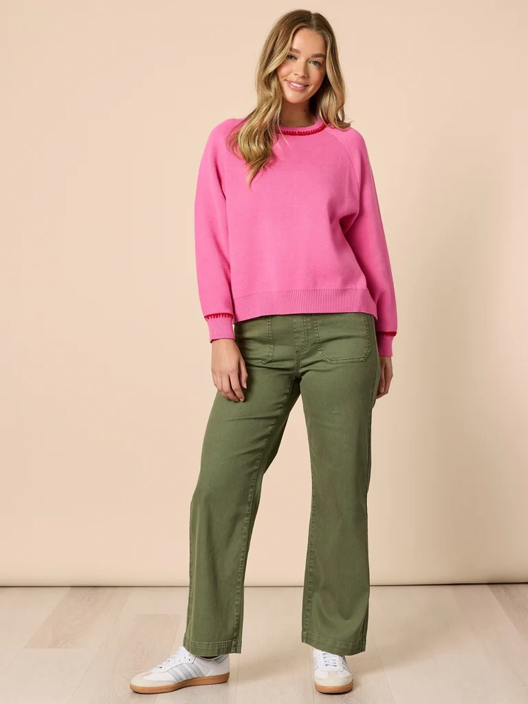 Threads Be My Valentines Knit - Hot Pink