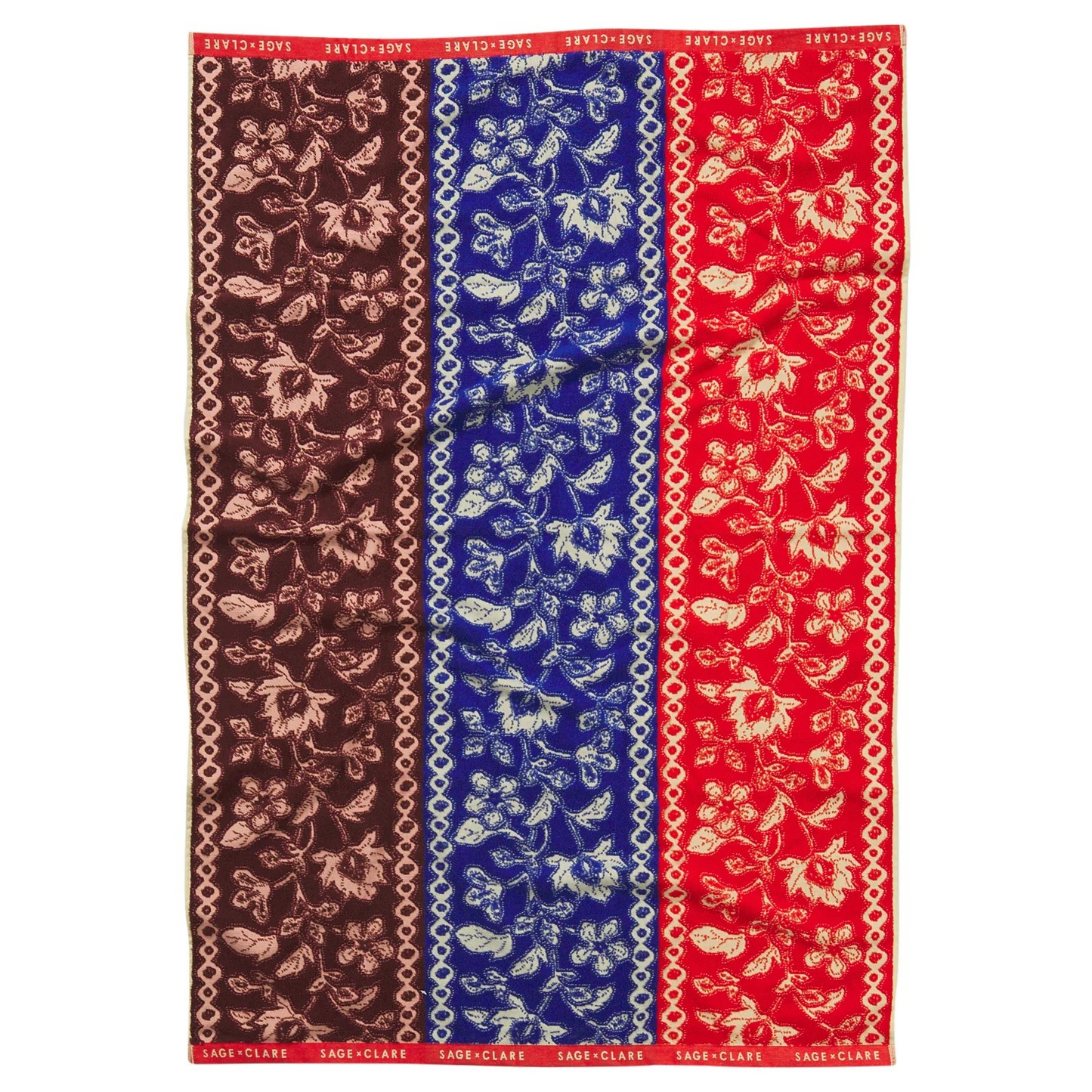 Sage and Clare Thea Bath Sheet - Vermillion