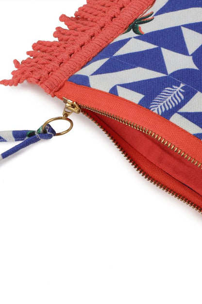 Emily Lovelock Canvas Pouch Indigo