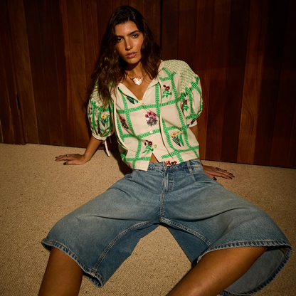 Sage & Clare Florina Blouse - Porcelain