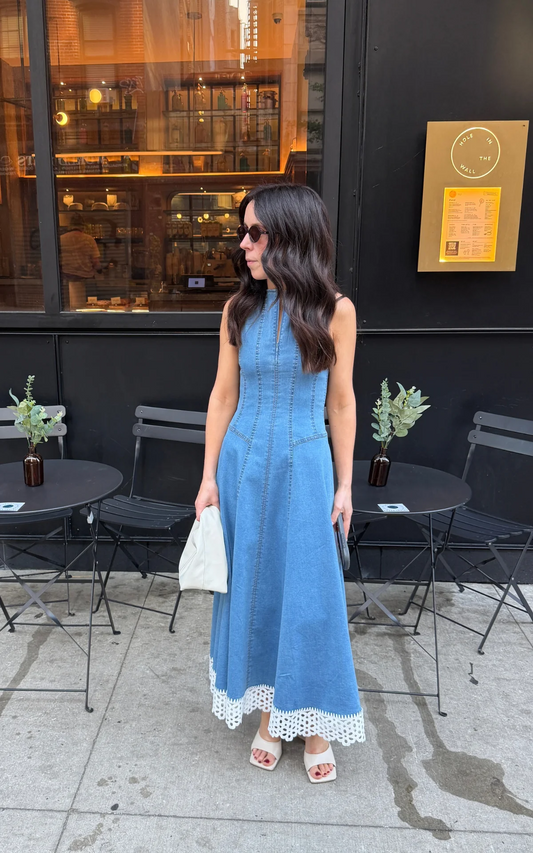 Kinney the Label Indie Dress in Vintage Denim | Sterling Belle Australia