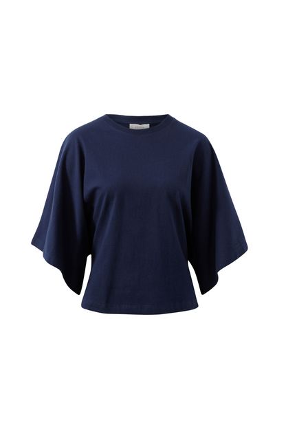 Ceres Life Lucy Relaxed Sleeve Tee - True Navy