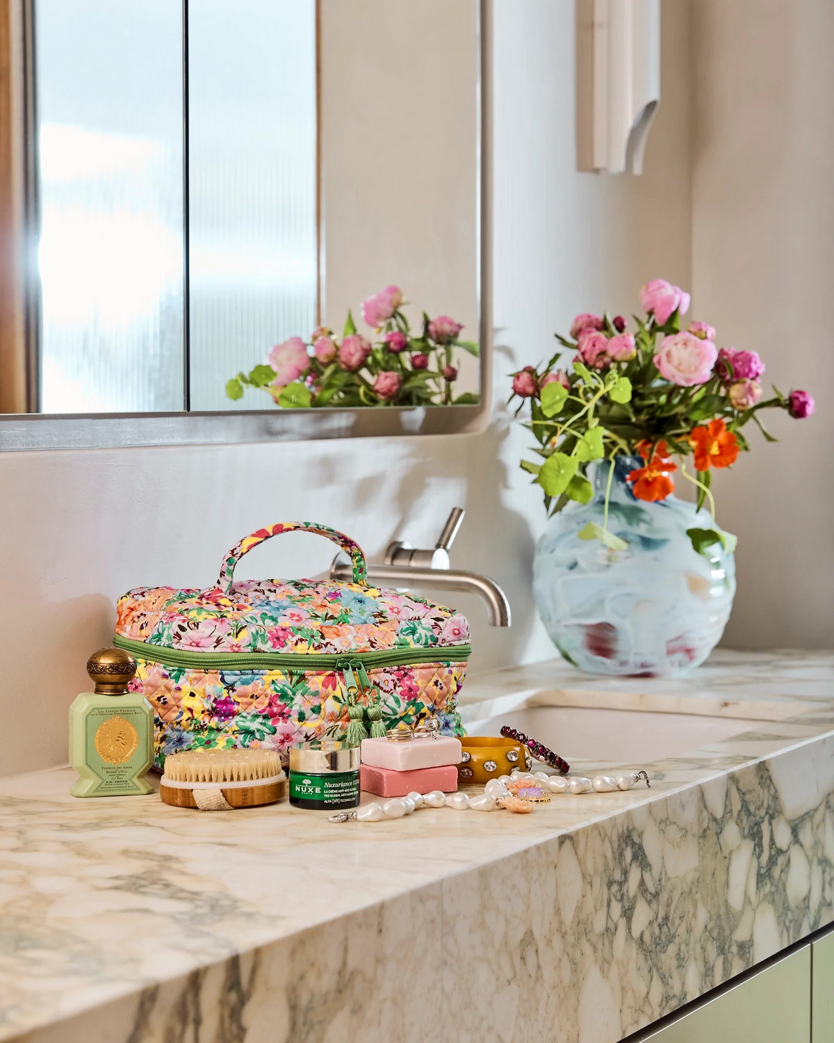 Kip and Co Alfresco Quilted Cotton Toiletry Case