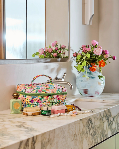 Kip and Co Alfresco Quilted Cotton Toiletry Case