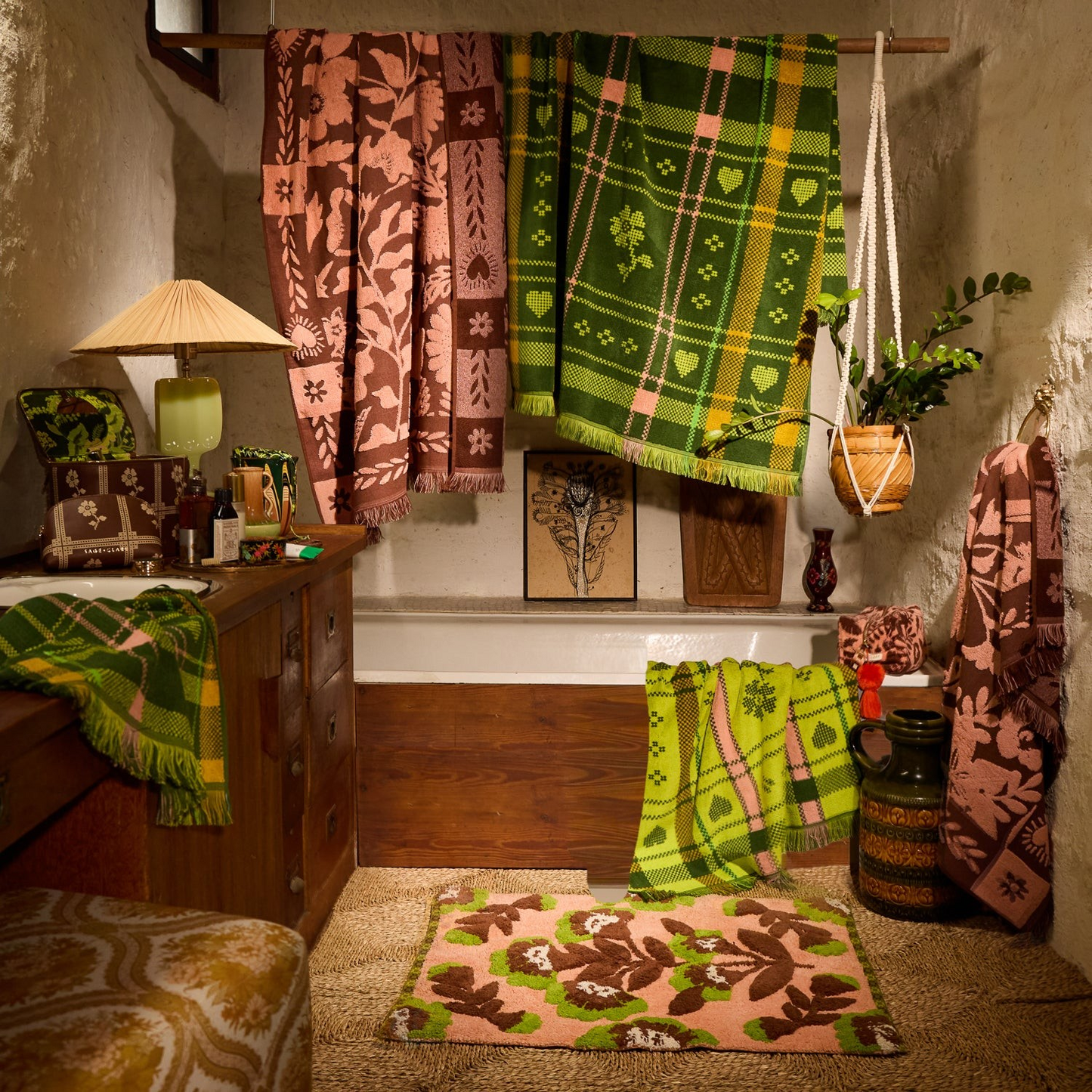 Sage & Clare Josephine Bath Sheet - Hunter Green