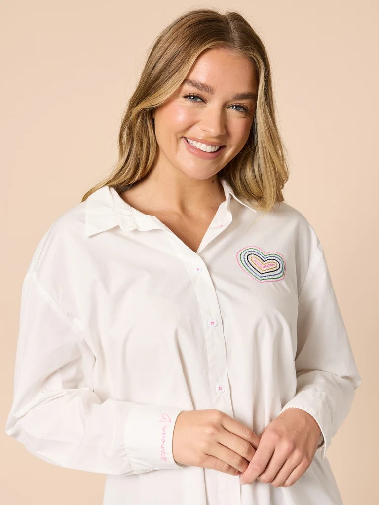 Threadz Sweetheart Shirt - White
