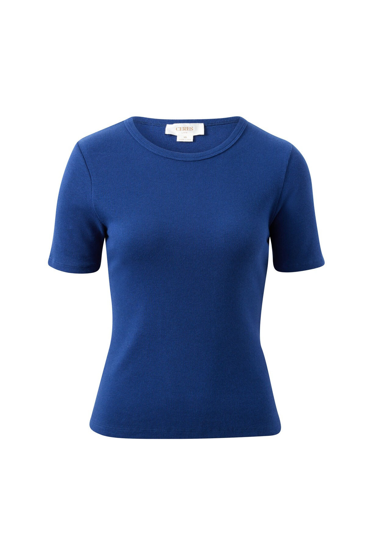 Ceres Life Luella Rib Tee - Prussian Blue