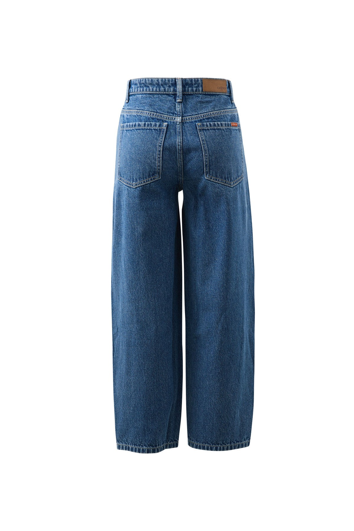 Ceres Life Leah Tapered Barrel Jean - Fresh Indigo