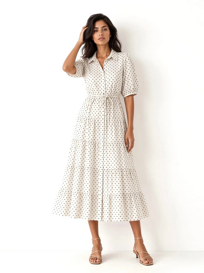 Leoni Australia Jane Dress Navy Square