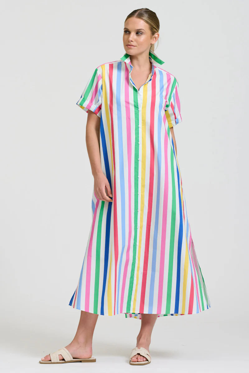 Shirty The Lucy Dress - Fiesta Stripe
