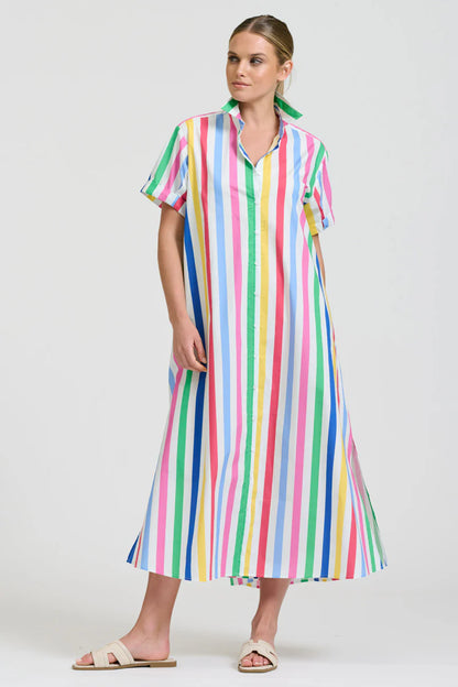 Shirty The Lucy Dress - Fiesta Stripe