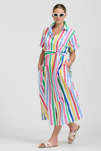 Shirty The Lucy Dress - Fiesta Stripe
