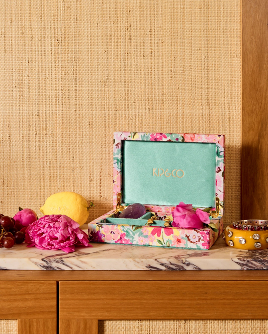 Kip and Co Alfresco Velvet Jewellery Box- 2 Sizes