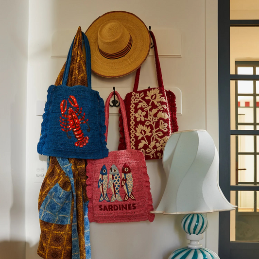 Sage & Clare Amelita Crochet Tote Bag