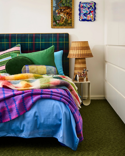 Kip and Co Pink Punch Check Blanket
