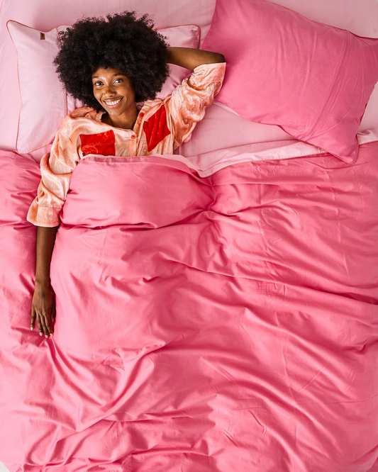 Glow In Pink Bamboo Cotton Standard Pillowcase 2P Set