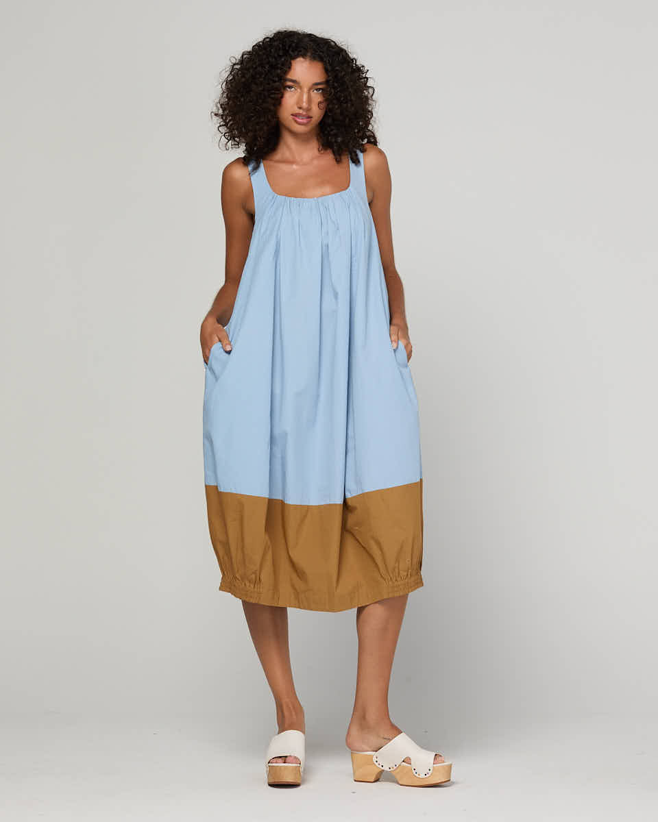 Asha Midi Dress - Iced Chai