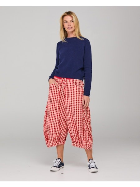 Boom Shankar Guru Pant - Red Seersucker | Sterling Belle