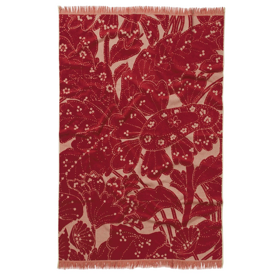 Sage & Clare Lucia Bath Sheet - Crimson