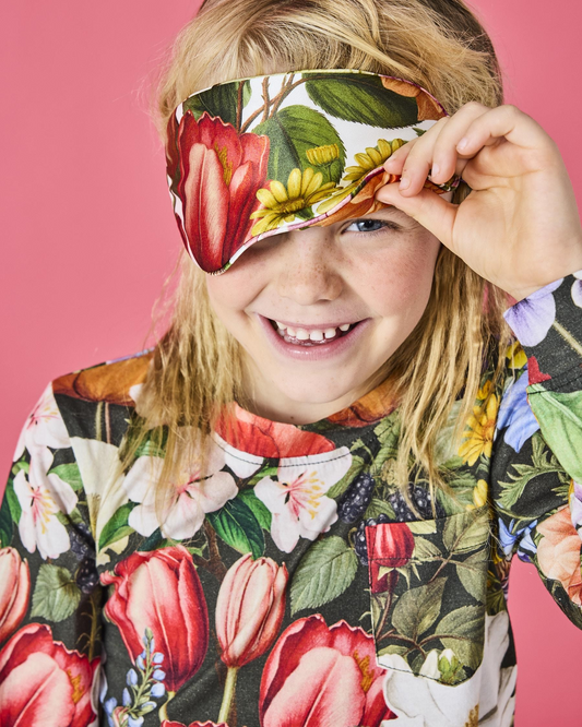 Kip and Co Cottage Garden Silk Eye Mask