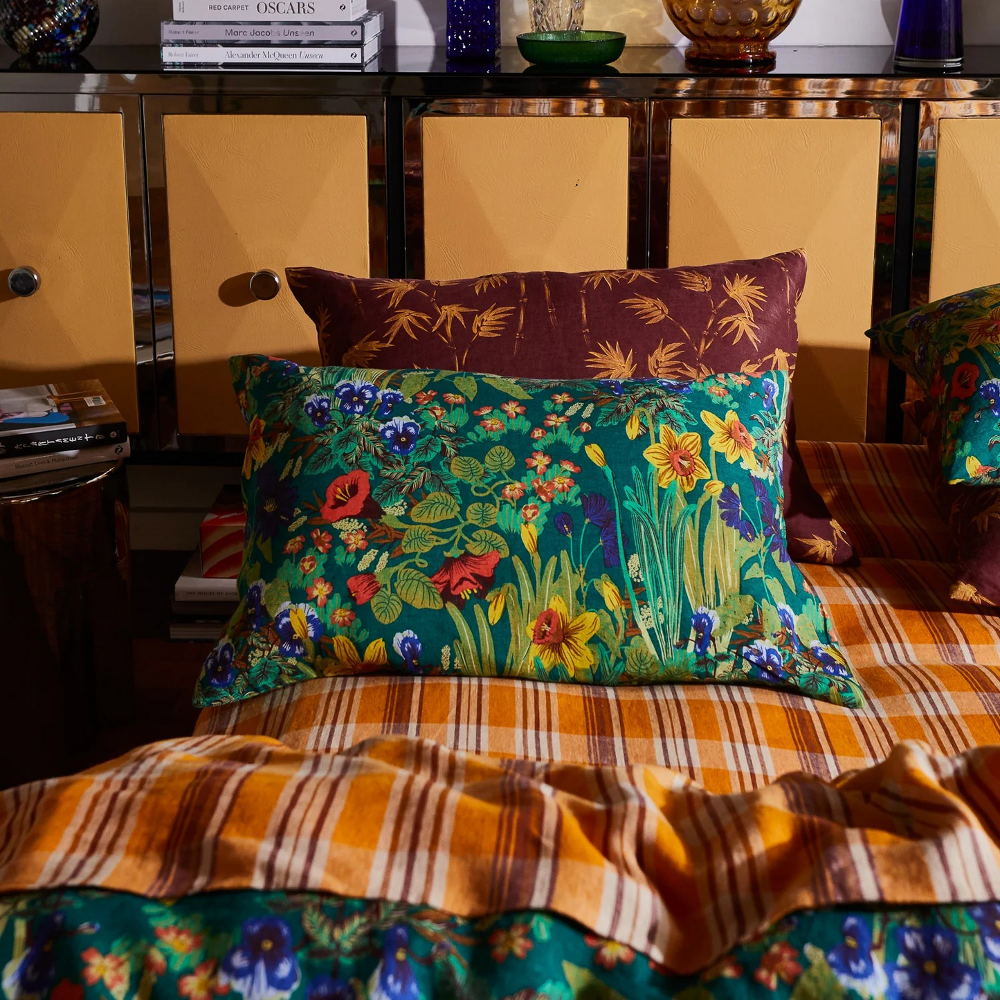 Sage & Clare Babette Linen Sheets + Pillowcases - Verdant