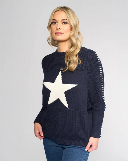 Vassalli Star Sweater - Ink