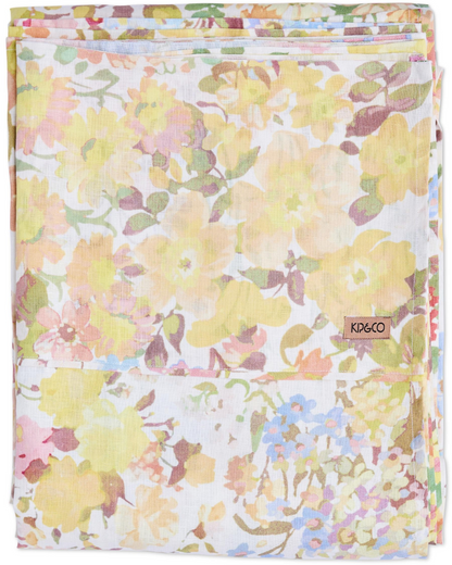 Kip and Co Forever Floral Butter Linen Sheets