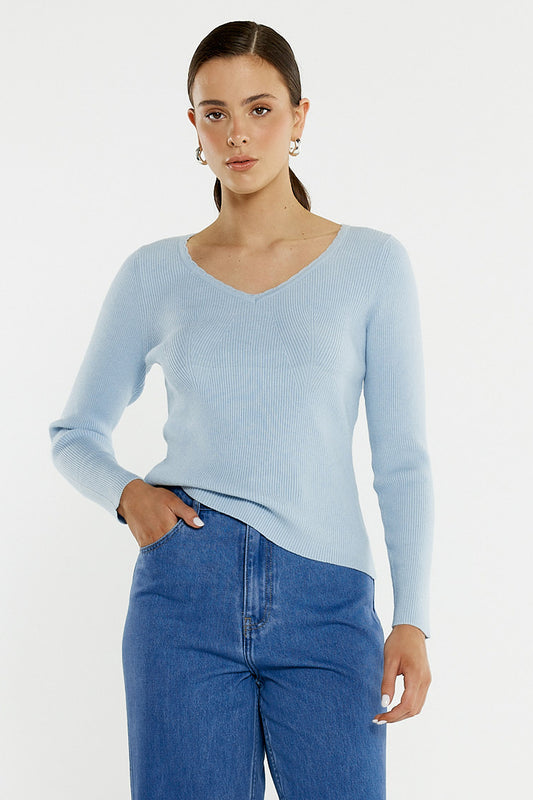 Sass Nuala Wide Leg Jean - Classic Blue Wash