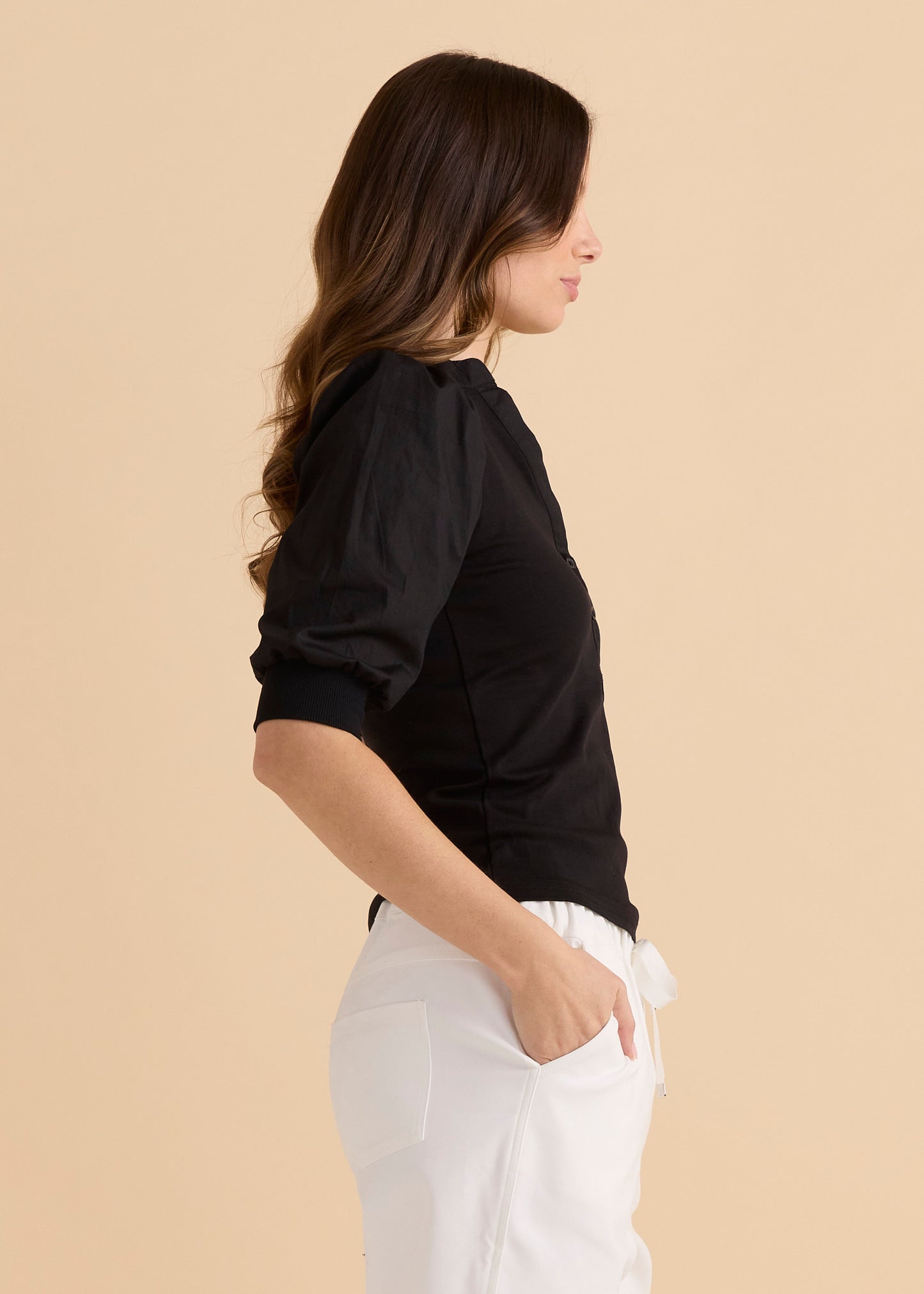 Betty Basics Ralph Rib Top - Black