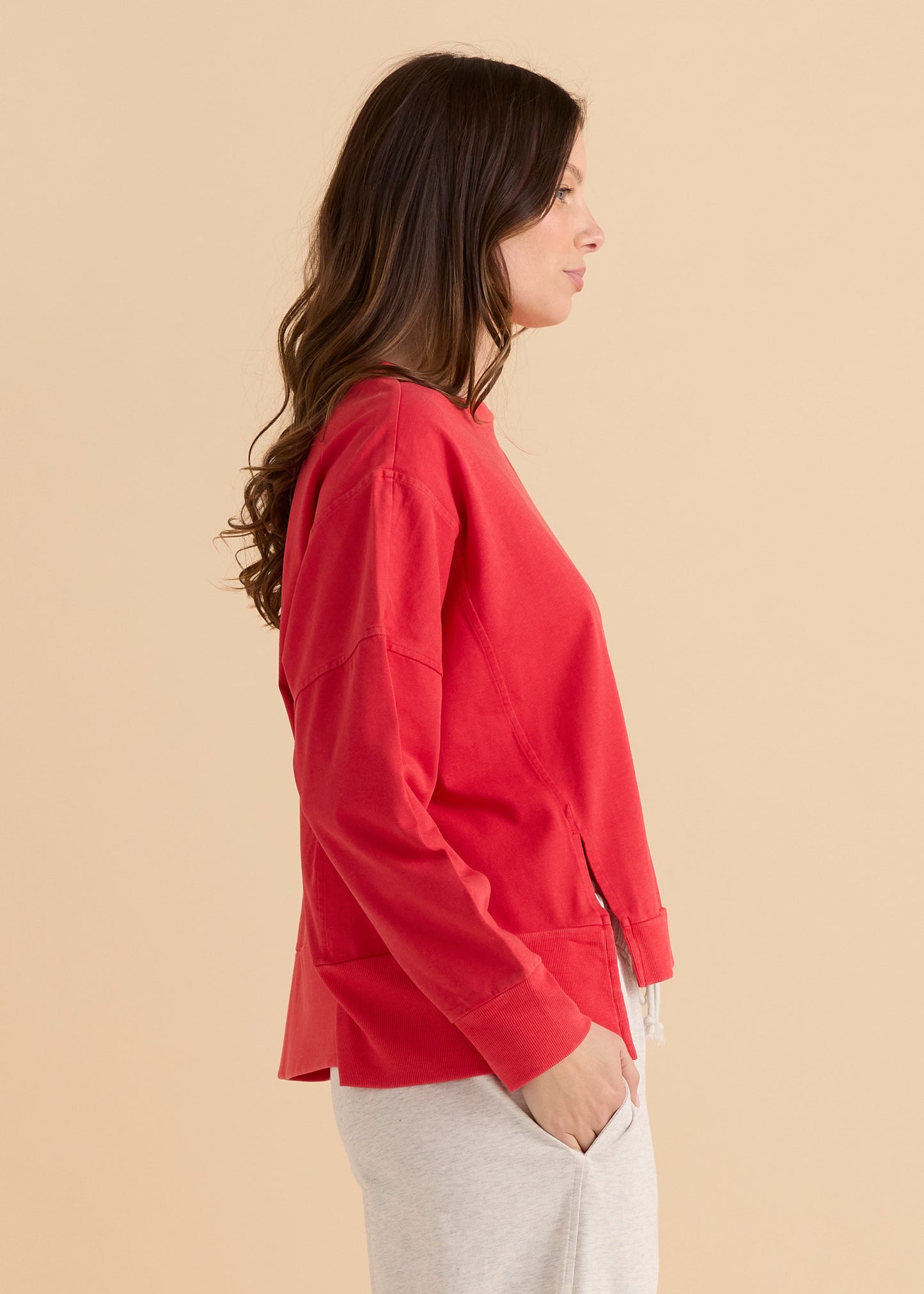 Betty Basics Iris Sweatshirt Red