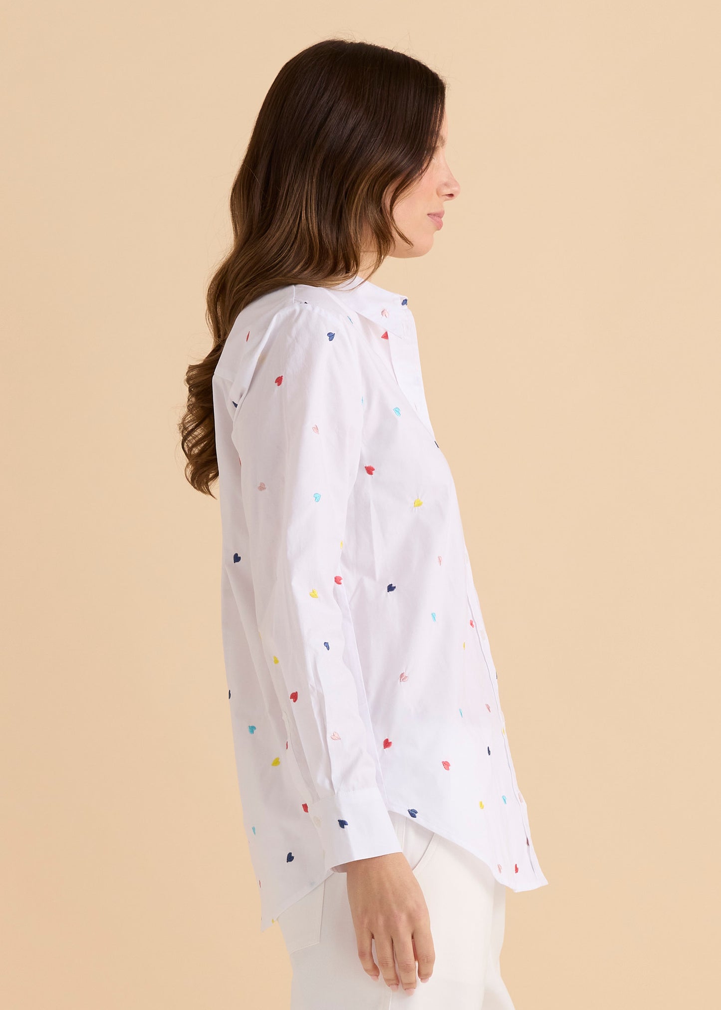 Betty Basics Reid Shirt Rainbow Heart