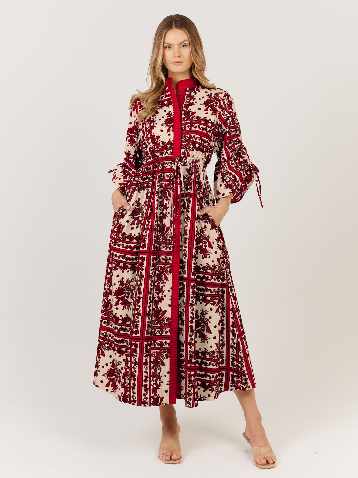 Fate+Becker Dominica Dress - Red/Cream