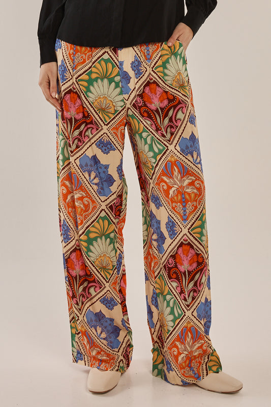 Betty Basics Lyon Pant - Villa Floral Print