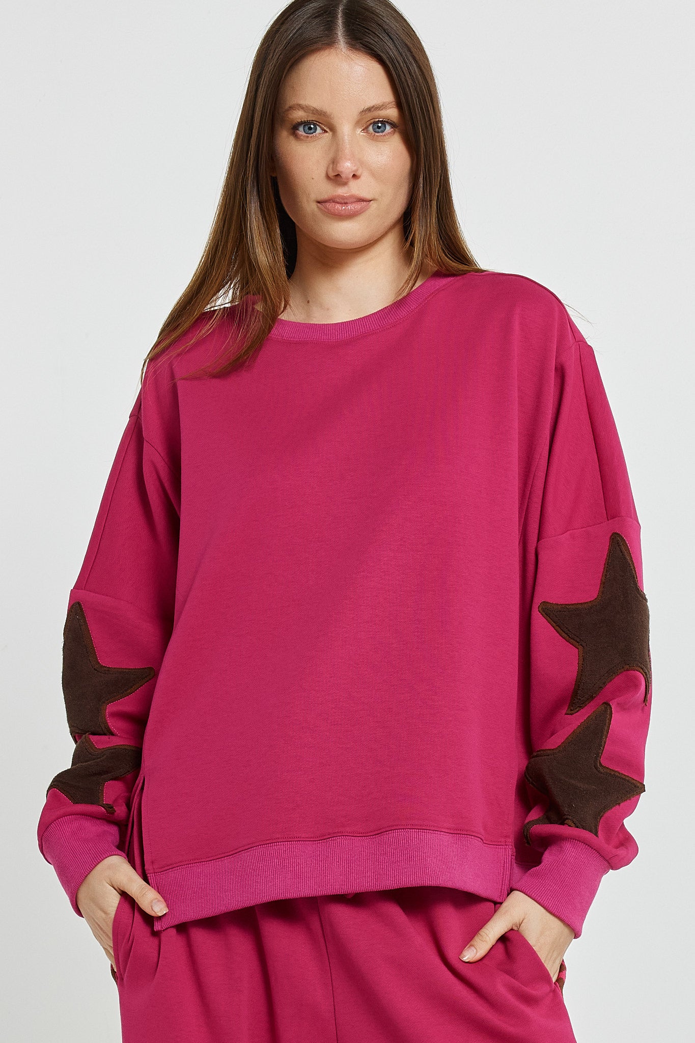 Betty Basics Saskia Sweatshirt - Bright Pink 