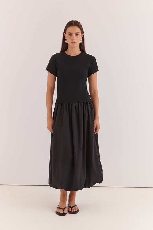 Sass Lilani Bubble Hem Dress - Black