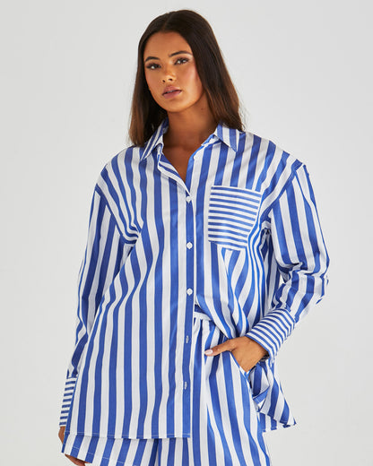SASS Brynne Shirt Blue Stripe