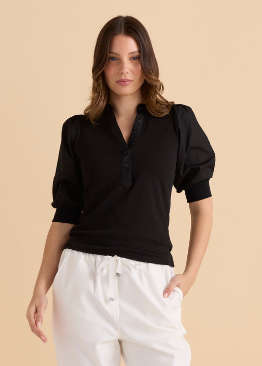 Betty Basics Ralph Rib Top - Black