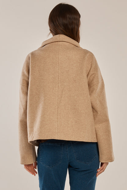 Betty Basics Prue Pea Coat - Cream