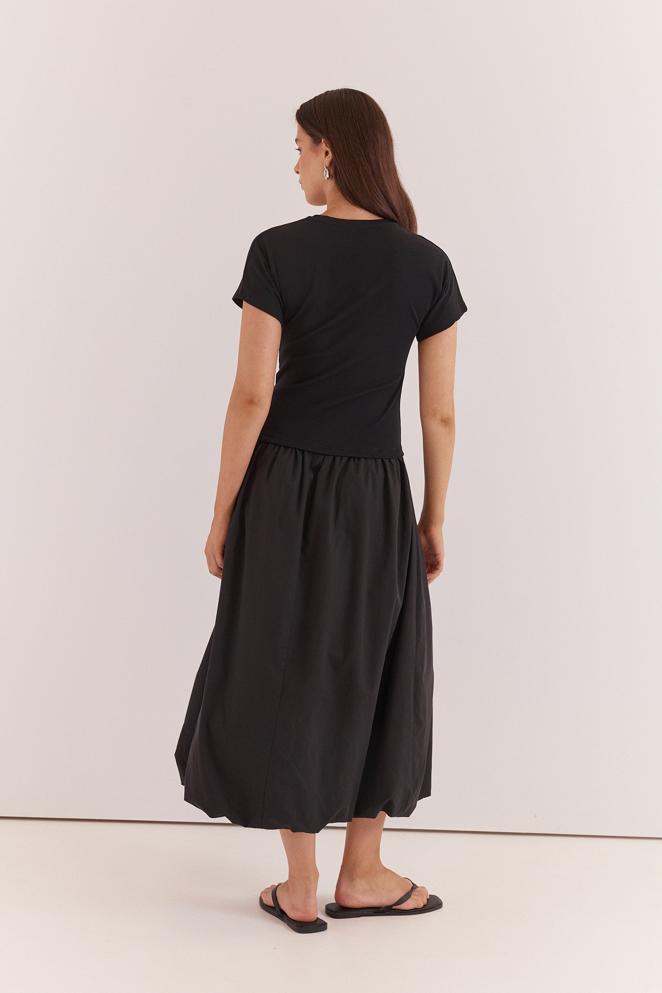 Sass Lilani Bubble Hem Dress - Black