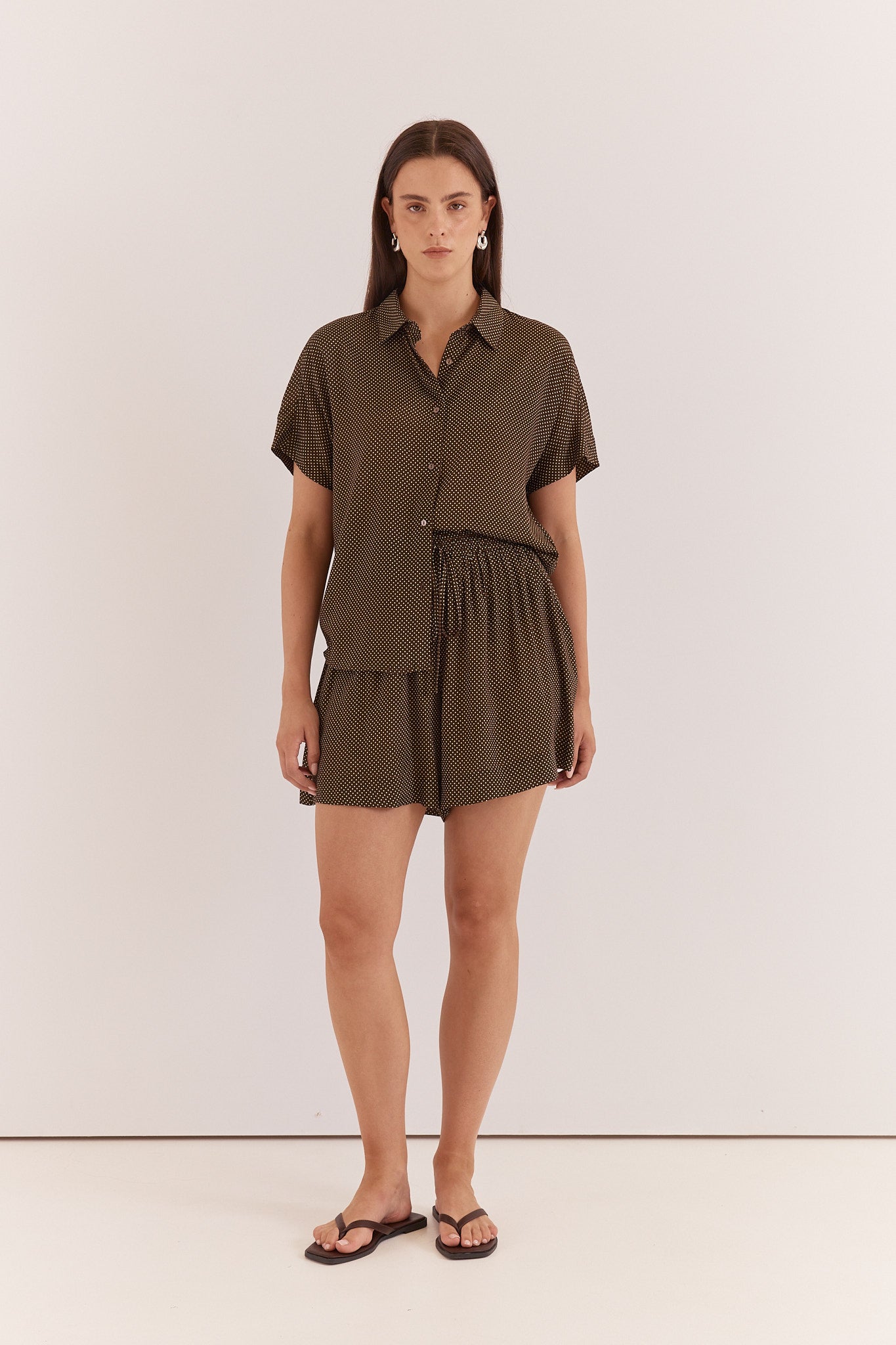 Betty Basics Lune Relaxed Short - Micro Dot