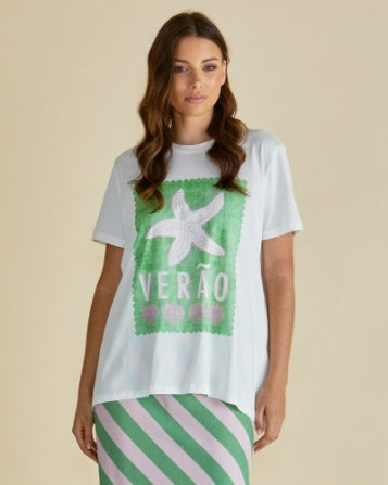 Betty Basics Ellia Crew Tee - Verao Print