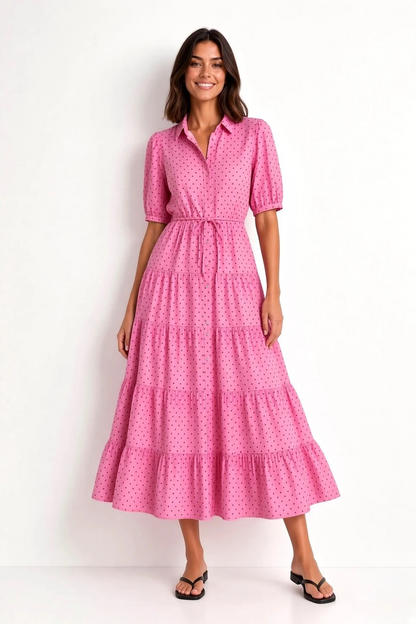 Leoni Australia Jane Dress Pink Square
