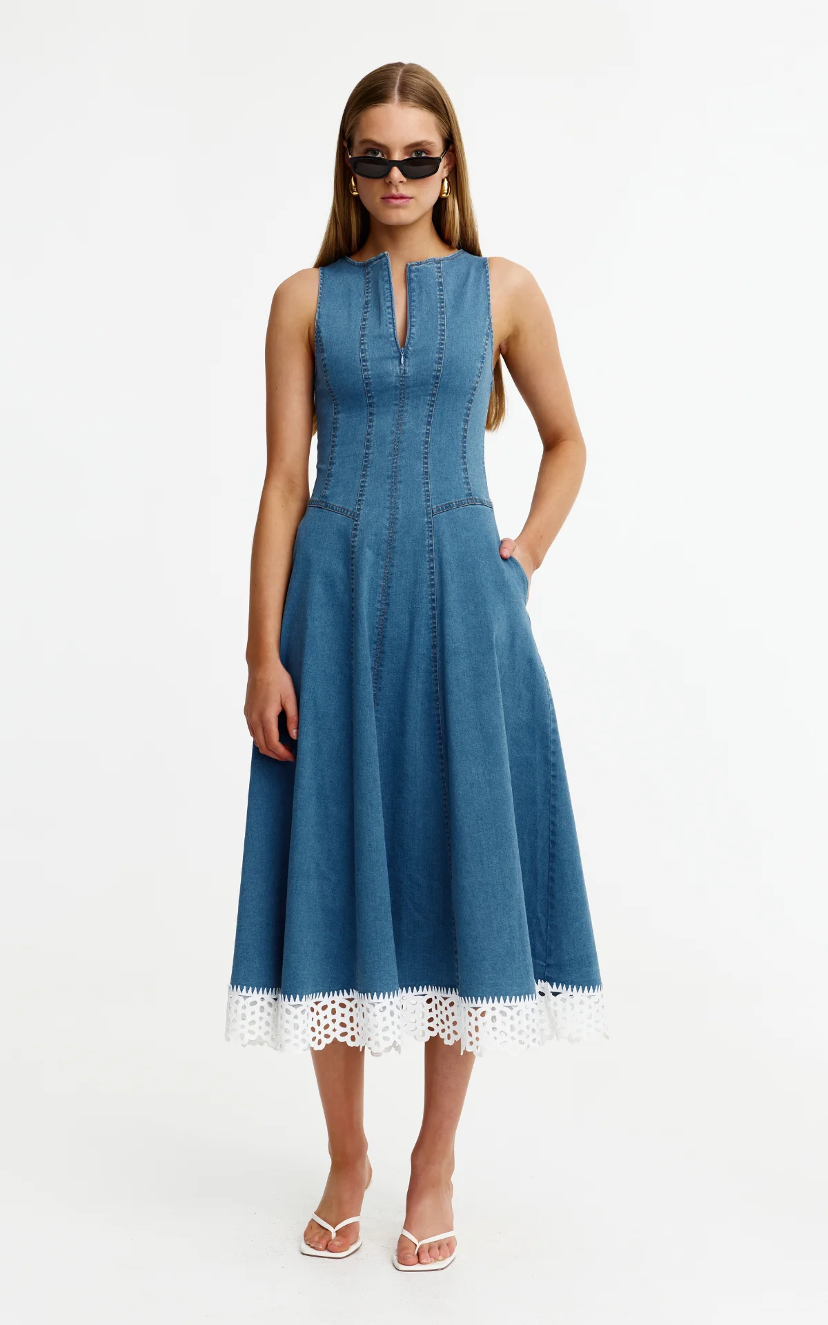Kinny Indie Dress - Vintage Denim