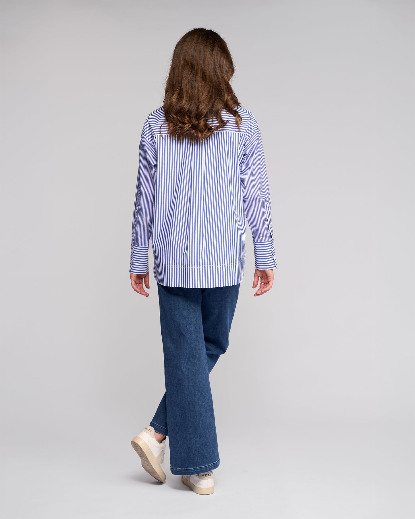 Vassalli Chart Shirt Blue Stripe