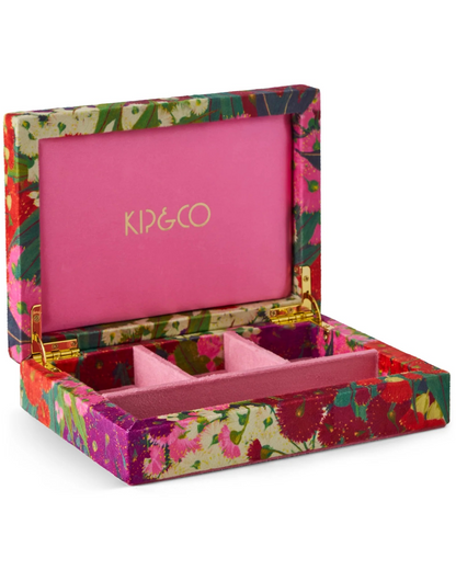 Kip and Co Australian Bush Blossom Velvet Jewellery Box - 2 Sizes