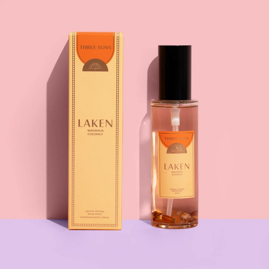 Three Suns LAKEN | Crystal Room Spray of Positivity | Magnolia & Coconut