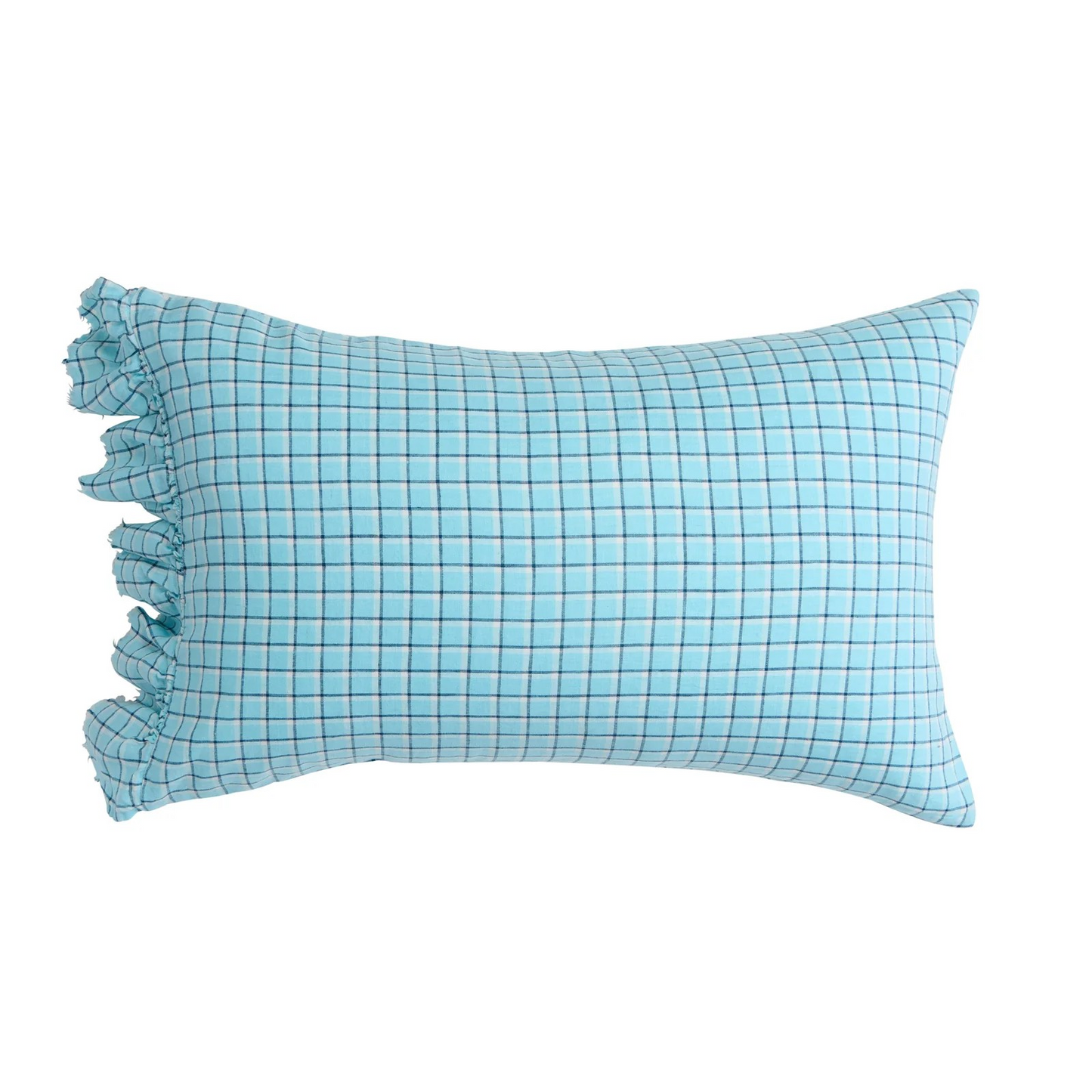 Society Of Wanderers Fairywren Check 100% French Flax Linen Bedding