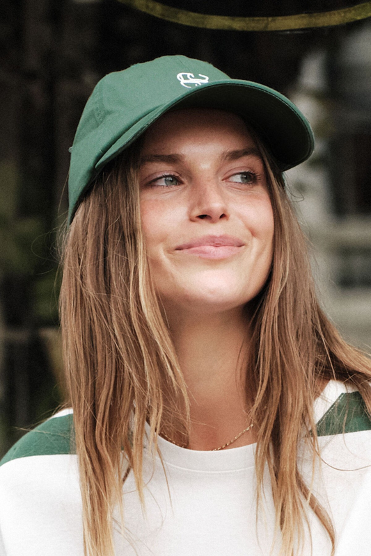 adjustable women’s strap baseball cap in green