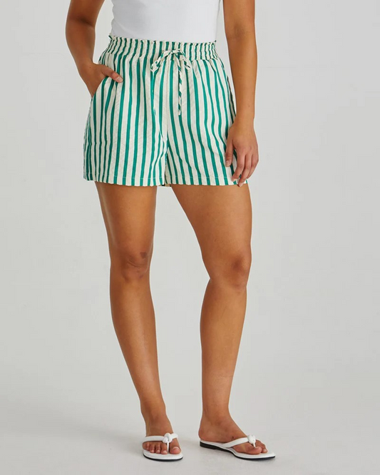Sass Henri Short Green Stripe