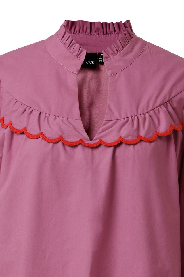Emily Lovelock Candice Blouse Mulberry